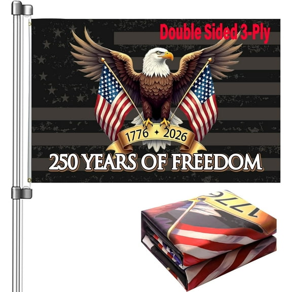 250th anniversary usa Flag 3x5: Double Sided 3-Ply Betsy Ross Flags Heavy Duty - UV Protection & Fade Resistant & Reinforced Brass Grommets - 250 Years Of Freedom