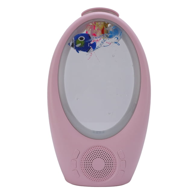 Lampe Haut-Parleur BT, Veilleuse d'Aquarium Lampe Lecteur de Bruit Blanc, Modèle de Poisson Inspiré d'Aquarium Lampe de Table RVB 10 Styles d'Éclairage RVB pour Maison Dortoir Étude