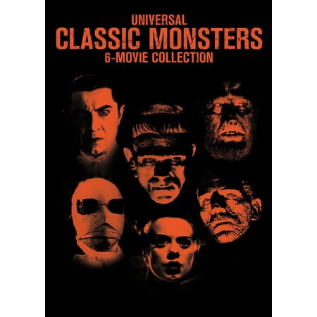 Universal Classic Monsters 6-Movie Collection (Frankenstein / Bride Of Frankenstein / Dracula '31 / Wolfman /Mummy / Creature From The Black Lagoon) (DVD)
