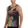 thumbnail image 2 of Pofeuu Rainbow Scales Fantasy Dragon Print Men's Workout Tank Tops Sleeveless Muscle Gym Shirt Quick Dry-3X-Large, 2 of 7