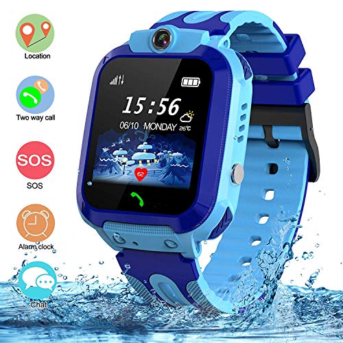SZBXD Kids Waterproof Smart Watch LBS/GPS Tracker Touchscreen SOS Anti-Lost  Camera Alarm Clock Voice Chat Games Smartwatch Phone Birthday Gifts for  Children Girls Boys(Blue) | Walmart Canada