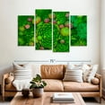 thumbnail image 2 of Elephant Stock Healthy Green Succulents Wall Art - Horizontal Multi Panel Canvas - Living Room Wall Decor - Floral And Botanical Multi Panel - Green And Red Decor - 68" x 42", 2 of 8