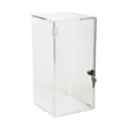 thumbnail image 3 of Locking Display Case 12"H x 6" x 6" with No Shelves | Acrylic Doll Case | Countertop or Tabletop Acrylic Case for Collectibles | Locking, Retail Acrylic Cabinect, 3 of 4
