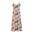 thumbnail image 5 of Ovzne Robes d'Été pour Femmes 2025 Robe d'Été Robes d'Été pour Femmes Imprimé Sans Manches Col Rond Robe Décontractée Longues Robes pour Femmes Imprimé Liquidation, 5 of 5
