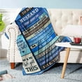 thumbnail image 3 of Gifts for Husband from Wife Birthday Gifts from Wife | Anniversary to My Husband Blanket with Many Great Words| Christmas Bday Presents for Husband Throw Blanket 60\u201d X 80", 3 of 6