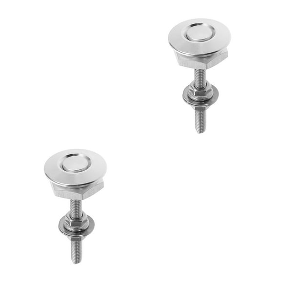 Hemoton 2pcs Replacement  30mm Anti-theft Hood Lock Racing Style Push Panel Latch Quick Release Pin Quick Release Hood Latch Pin Supply