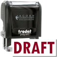 thumbnail image 1 of Self-Inking Draft Stamp, Trodat Printy 4911, Press and Print Stamping, Impression Size 5/8" x 1-1/2", Up to 10,000 Impressions - Burgundy Ink, 1 of 10
