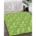 thumbnail image 2 of Ahgly Company Indoor Rectangle Patterned Yellow Lawn Green Area Rugs, 6' x 9', 2 of 6