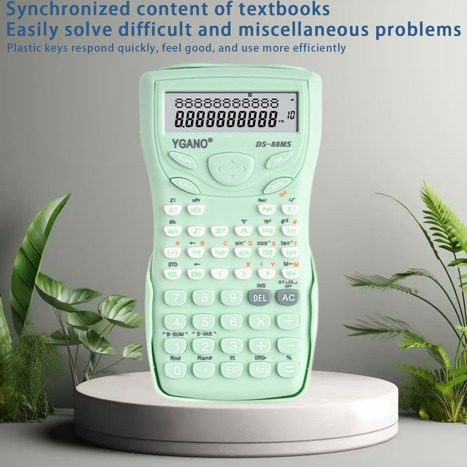 JilgTeok 2 Packs Colorful 12-Digit Scientific Calculator with Large LCD Display, Multifunctional Exam Tool for School & Office, Battery Powered, Portable & Sliding Cover Design