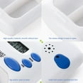 thumbnail image 4 of ammoon Portable Mini Pill Box Timer with LCD Digital Electric Alarm Medicine Pill Case 2 Grids White Color Two Drawers Divided Plus Memory Fits Large Pills for Outdoor Travel Dispenser, 4 of 7