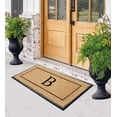 thumbnail image 3 of A1HC Natural Coir & Rubber Monogrammed Door Mat, 30x60 in, Thick Durable Heavy-Duty Entrance Mat with Thin Profile for Front Door, 3 of 7