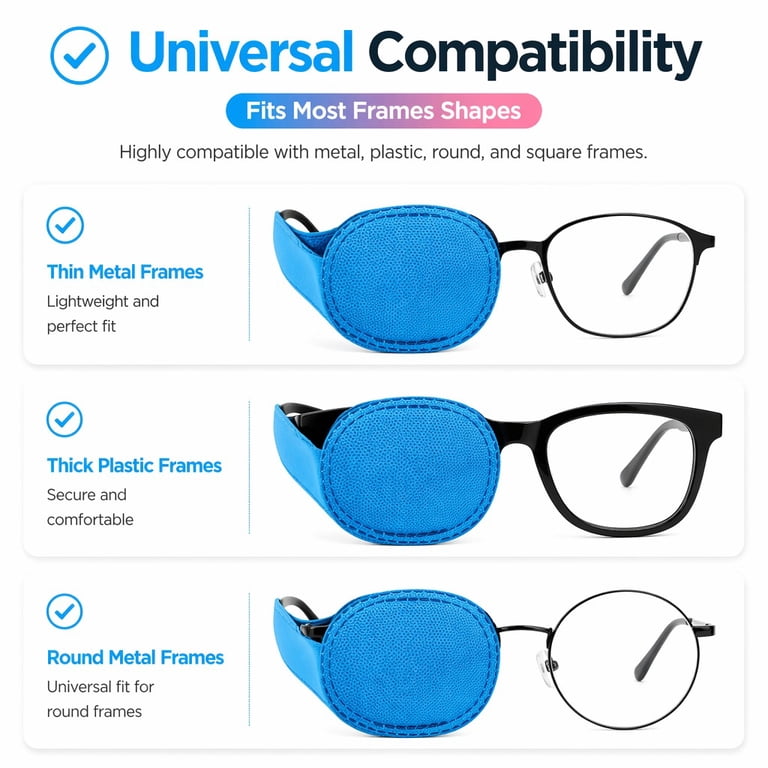 6 Pack Eye Patches for Kids Girls Boys, MODANU Right & Left Eye