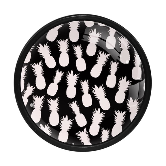 4 Pcs Pineapple Knobs for Kitchen Cabinet Cupboard Dresser Bookcase Drawer Pulls Handles Round Home Decor