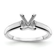 thumbnail image 3 of 14k White Gold 6.5mm ROUND G , H , I Moissanite Solitaire Engagement Ring Size 6 (1 cttw.), 3 of 4