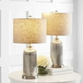 thumbnail image 2 of SAFAVIEH Ashson Rustic 26 in. H Table Lamp, Silver/Ivory, 2 of 10