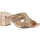 thumbnail image 2 of Sandalias Mujer Head Over Heels Casual dorado 23, 2 of 4