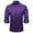 Purple, variant on BRGZLK Men Business Casual Satin Shirt Long Sleeve Turn Down Collar Trendy Cozy Button Up Shirt Top Party Shirt Purple L
