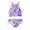 Purple, variant on Gunia Swimwear For Teen Girls Sport Tankini Halter Daisy Swimsuit 2 Piece Outfits Lovely Holiday Beachwear 8 Years