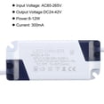 thumbnail image 4 of Uxcell 8-12W 300mA LED Driver AC 85-265V Output 24-42V DC Male Connector Transformers 2Pcs, 4 of 5