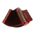 thumbnail image 5 of Hohner Corona Xtreme II 34 Button Bisonoric Accordion (GCF Keys, Pearl Red), 5 of 6