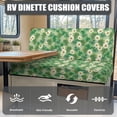 thumbnail image 4 of Yuyamidu Green Leaf RV Dinette Cushion Slipcover Daisy RV Couch Covers for Sofa St. Patrick's Day Camper Couch Cover for RV Camper Sofa 1 Bench Cover 1 Backrest Cover, 4 of 7