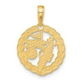 thumbnail image 3 of Auriga Fine Jewelry 14K Yellow Gold Golf Theme Pendant for Women (L-22 mm,W-16 mm), 3 of 6