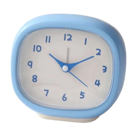 Retro Alarm Clock – Vintage Decor for Bedroom, Nightstand, Living Room, Or Office – Battery Operated, Decorative Analog Clock Blue
