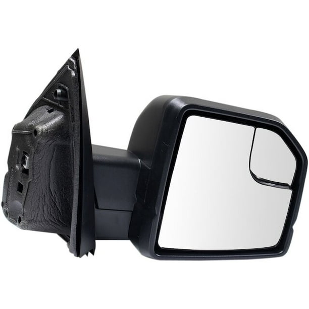 Right Passenger Side Power Mirror Textured Black with Spotter Glass