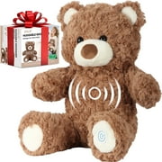 Teddy Bear Huggable Massager with Vibration, Vibrating Massager for Neck Back, Relaxing, Animal Electric Massager, Portable Travel Gift for Women & Men