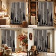thumbnail image 6 of Wild Deer Shower Curtain Set - Small 36" x 72" Washable Bathtub Curtain with 12 Hooks, Farmhouse Forest Trees Wood Grain Brown Waterproof Fabric Stall Shower Curtains for Bathroom/Bathtub Décor, 6 of 8