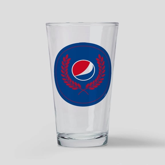 CafePress - Pepsi Varsity Round Logo - Pint Glass, Drinking Glass, 16 oz. CafePress