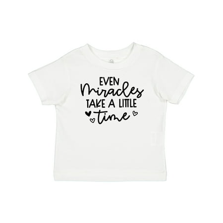 

Inktastic Baby Even Miracles Take a Little Time Gift Baby Boy or Baby Girl T-Shirt