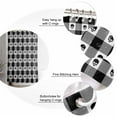 thumbnail image 6 of Halloween Skull Shower Curtain Set ，Waterproof Fabric Shower Curtains in Black White Plaid Skull Shower Curtains for Bathroom,Bathroom Decor 72"x72", 6 of 6