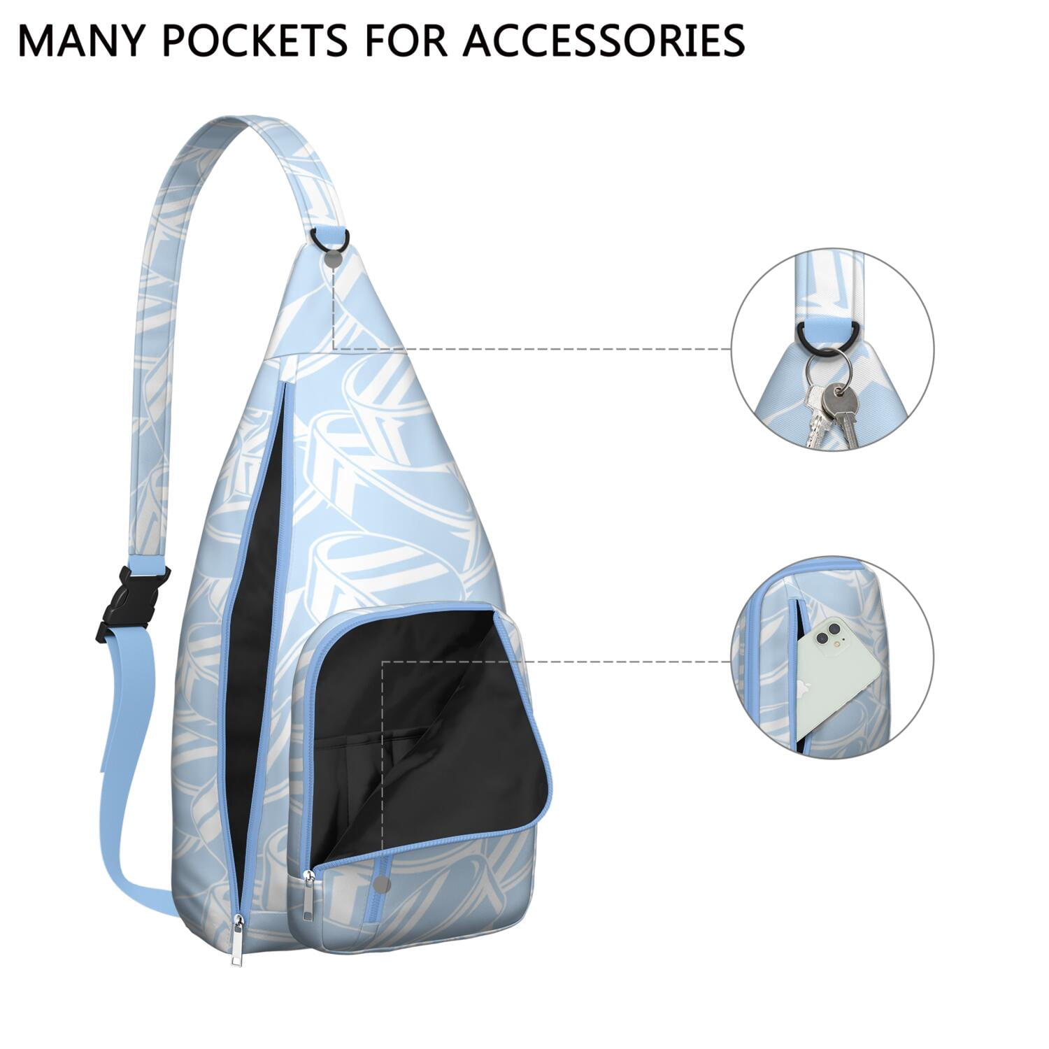 Athletic Journey Sling Backpack - Water-resistant Shoulder Bag for Baseball, Soccer & Competition Gear