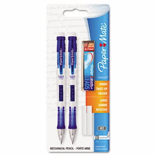2PK Paper Mate Clear Point Mechanical Pencil, 0.7 mm, Assorted, 2/Set