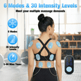 thumbnail image 6 of 3-in-1 TENS Unit Muscle Stimulator, EMS Massage Machine with 30 Intensities, 6 Modes Rechargeable Electronic Pulse Massager with 8pcs Premium Electrode Pads, 6 of 8