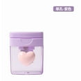 thumbnail image 3 of chaungfeng Heart Pencil Sharpeners, Colored Pencil Sharpener Handheld Small Cute Pencil Sharpener Manual Green Purple Pink Pencil Sharpeners with Cover, Single Hole, 3 of 5