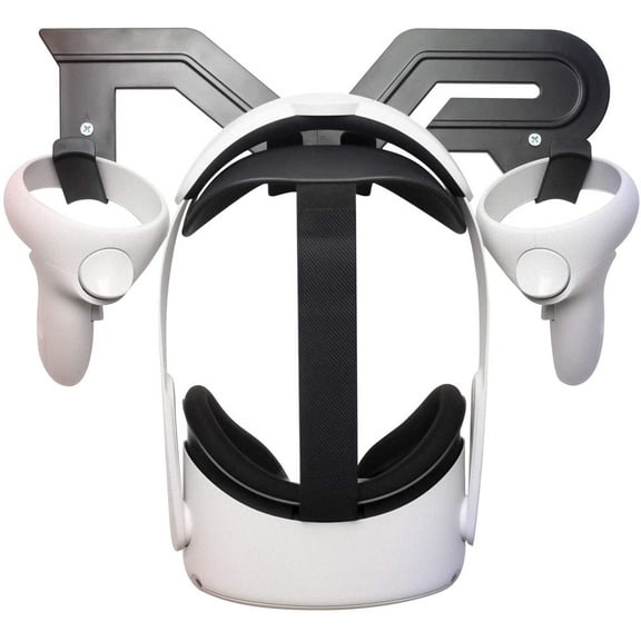VR Headset Wall Mount Storage Stand Hook Compatible with General purpose (Black)