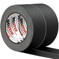 thumbnail image 1 of 2 Pack Ruban Gaufré Noir, 2 Pouces X 33 Yards-10 % Plus Long-Ruban Gaufré Résistant, Finition Mate Imperméable, Sans Résidu, Non Réfléchissant, Facile à Déchirer, 1 of 6