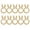 Beige, variant on 10Pcs Easter Bunny Napkin Rings - Wooden Rabbit Ear Design, Dining Table Party Decor