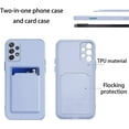 thumbnail image 3 of Compatible with Samsung A32 4G Case with Card Holder Shockproof Phone Cases for Samsung Galaxy A32 4G Anti-Scratch Silicone TPU Protective Case (Samsung A32 4G, Purple), 3 of 7