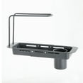 thumbnail image 2 of Iodue Drain Rack Stainless Draining Rack 2024 Upgraded Kitchen Faucet Organizer Adjustable Sponge Holder For Kitchen Multifunction Kitchen Organizer Rack Dish Sponge Holder For (Gray), 2 of 4