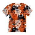 thumbnail image 4 of CAICJ98 Halloween Shirt Boys Girls Short Sleeve Pumpkin T-Shirts Kids Boo Tees Spooky Tops Halloween Shirts Toddler (Orange,6-7 Years), 4 of 6