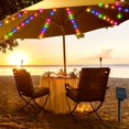 thumbnail image 3 of Solar Umbrella Lights 104 LEDs Parasol String Lights IP67 Waterproof Patio Umbrella Lights  Auto ON/OFF LED Parasol String Lights for Patio Garden Camping Party Decoration, 3 of 10