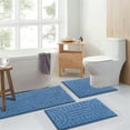 thumbnail image 5 of Bathroom Rugs Sets 3 Piece, Soft Absorbent Microfiber Bath Mats and U-Shaped Contour Toilet Rug, Plush Shaggy Bath Mat Set for Bathroom, 5 of 14