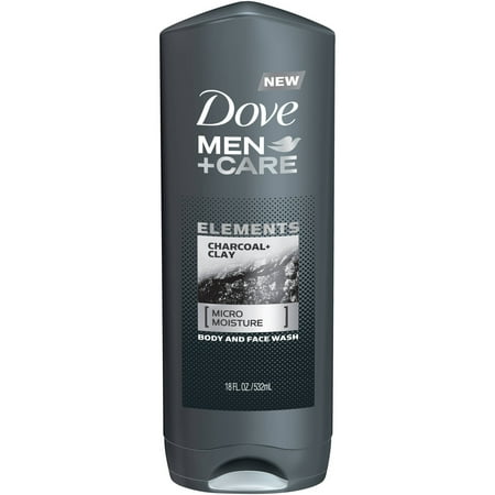 Badger Body Care Kit - (3 pack) Dove Men+Care Elements Charcoal and Clay Body Wash, 18 oz