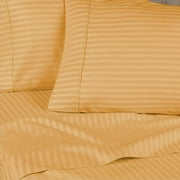 Superior 400 Thread Count Egyptian Cotton Sheet Set Of 5 Pieces, Gold, Split King