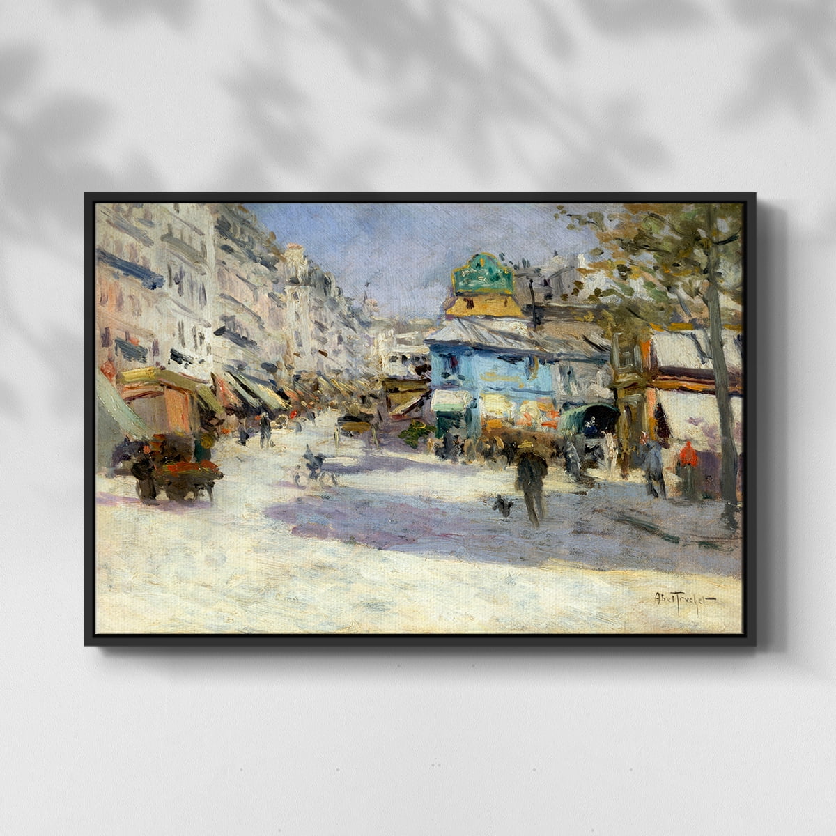 Vintage Landscape-CCXCI By Wexford Home Framed in Black Wood Gallery Wrapped Canvas 17 in. x 25 in.