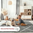 thumbnail image 5 of nuLOOM Tess Moroccan Shag Area Rug, 2' 8" x 8', Runner, Grey, 5 of 15