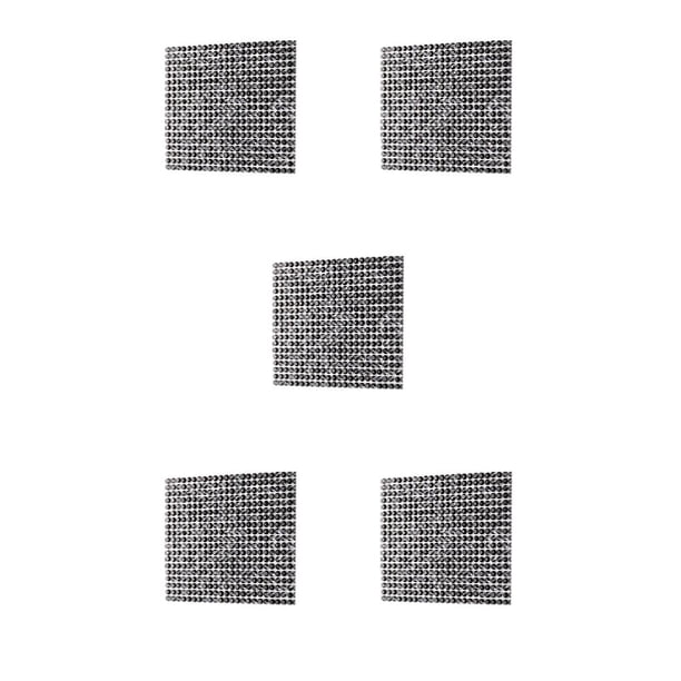 Etiqueta Engomada Cateissary Cinta de Diamantes de Imitación Cristal Negro 6 Pegamento Termofusible